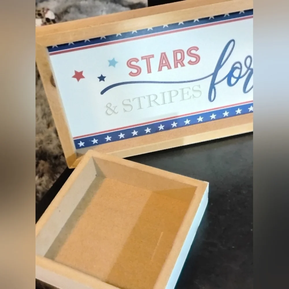 🦩Stars & Stripes AMERICA home Decor Bundle - 3 Pieces - Picture 13 of 16